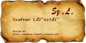 Szafner László névjegykártya